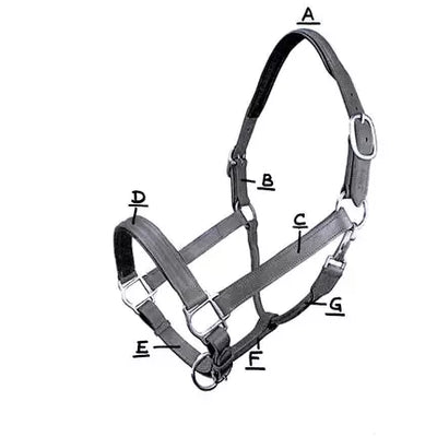 Grewal Triple Stitch Halter - Black