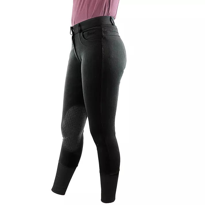 Grewal Juliette Knee Patch Silicone Breeches - Black