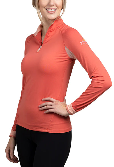 Kastel Coral Shirred Raglan Sunshirt