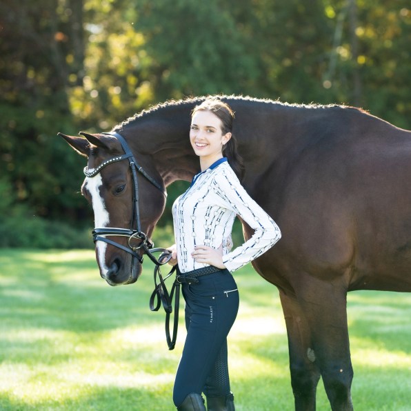 KL Select Gabrielle Full Seat Breech - Navy