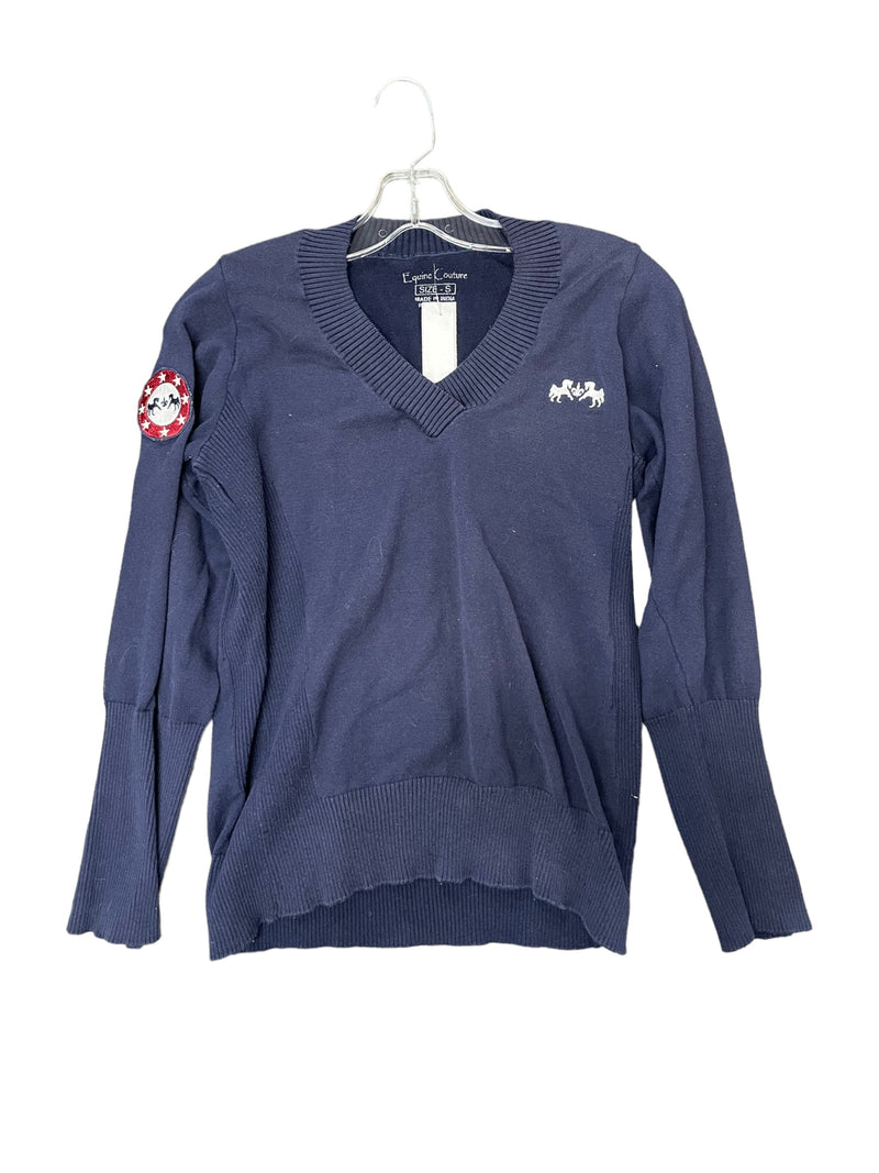 Equine Couture sweater - navy SML - USED