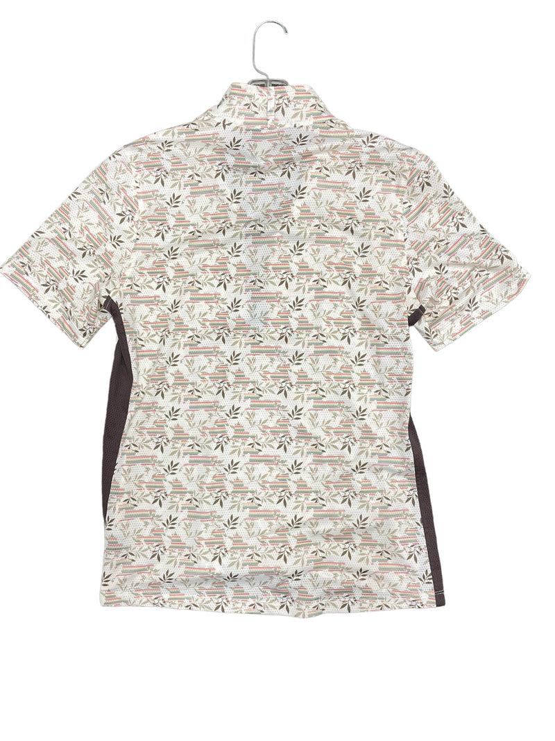 Kerrits riding tee - tan/rainbow MED - USED