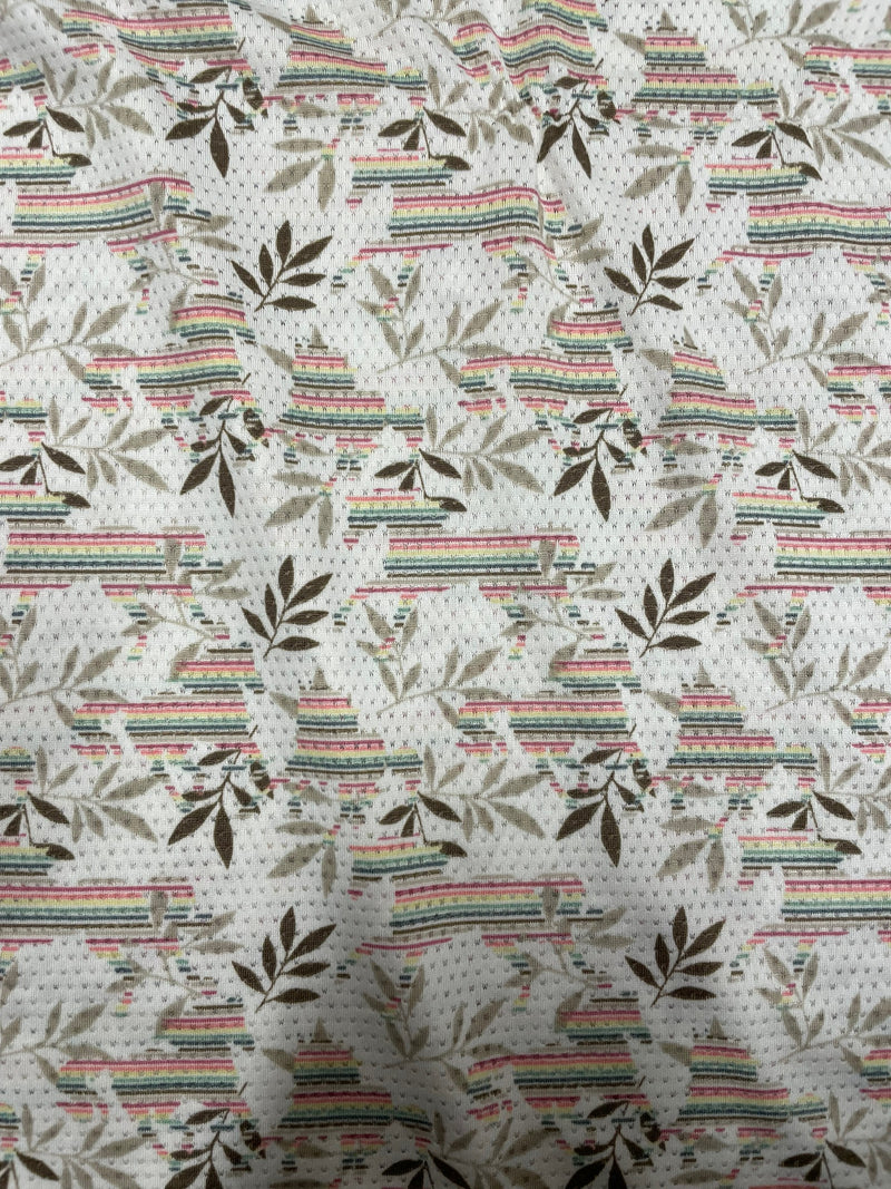 Kerrits riding tee - tan/rainbow MED - USED
