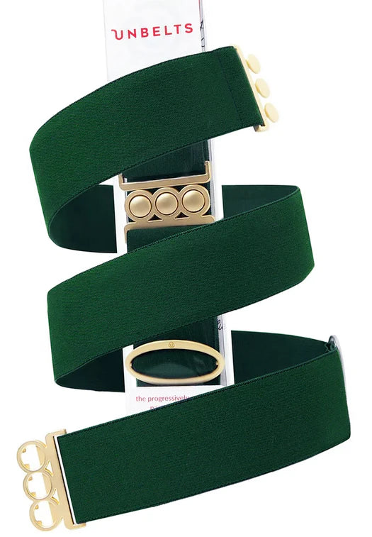 The Unbelt -Hunter Green/Gold
