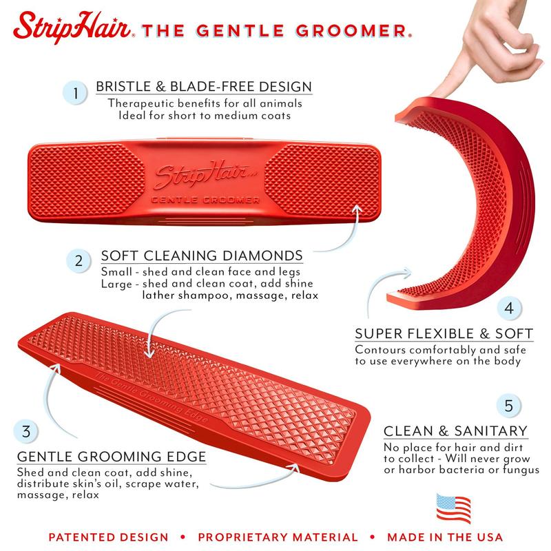 Strip Hair Gentle Groomer - For Sensitive Pets