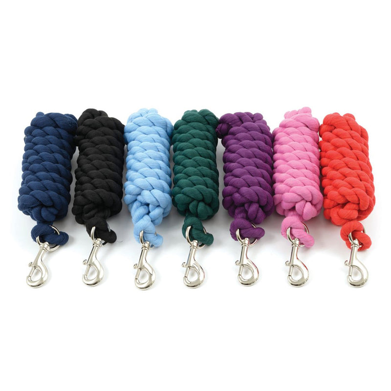 Shires Cotton Rope Lead - Navy