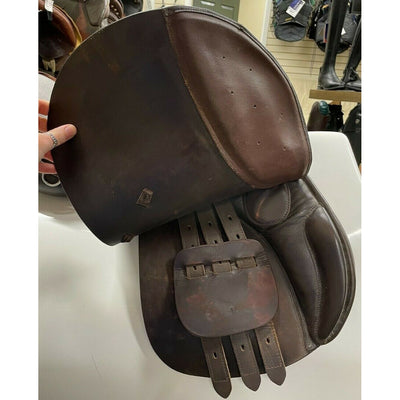 Unbranded AP Saddle - Brown - 16in Seat/5 1/2in tree