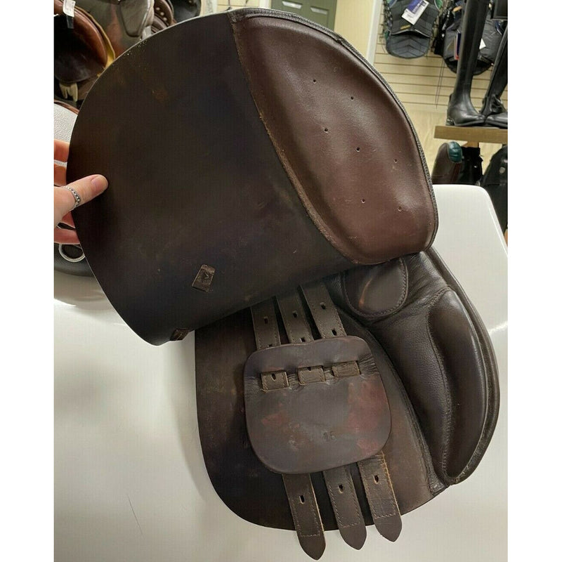 Unbranded AP Saddle - Brown - 16in Seat/5 1/2in tree