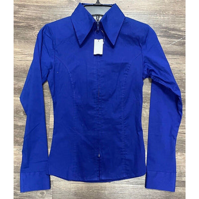 Just Peachy Western Show Shirt - Blue - XS - USED