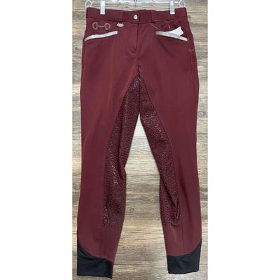 USG Silicone Grip FS Breeches - Maroon - 26 - USED