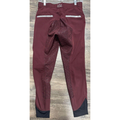 USG Silicone Grip FS Breeches - Maroon - 26 - USED