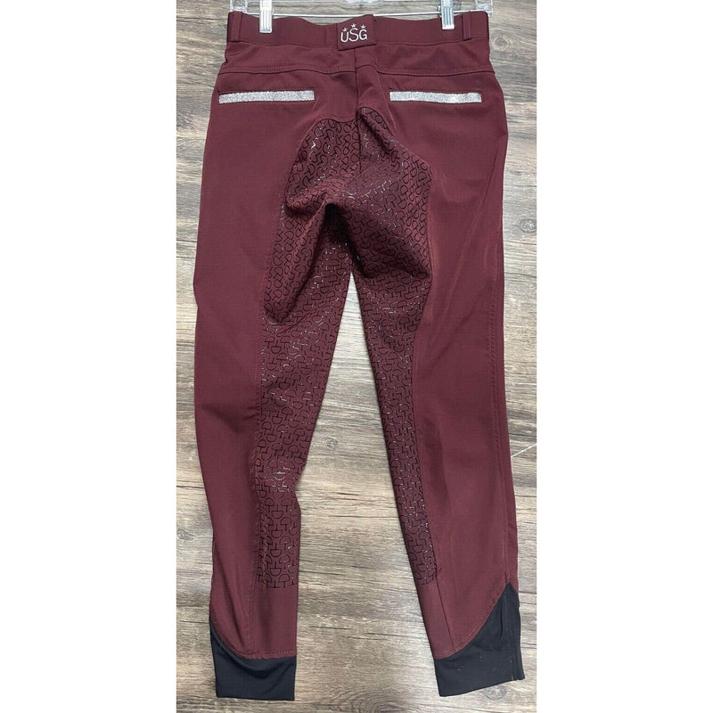 USG Silicone Grip FS Breeches - Maroon - 26 - USED
