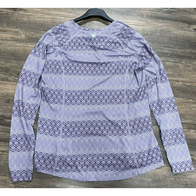 Noble Shirt - Purple Print - L - USED
