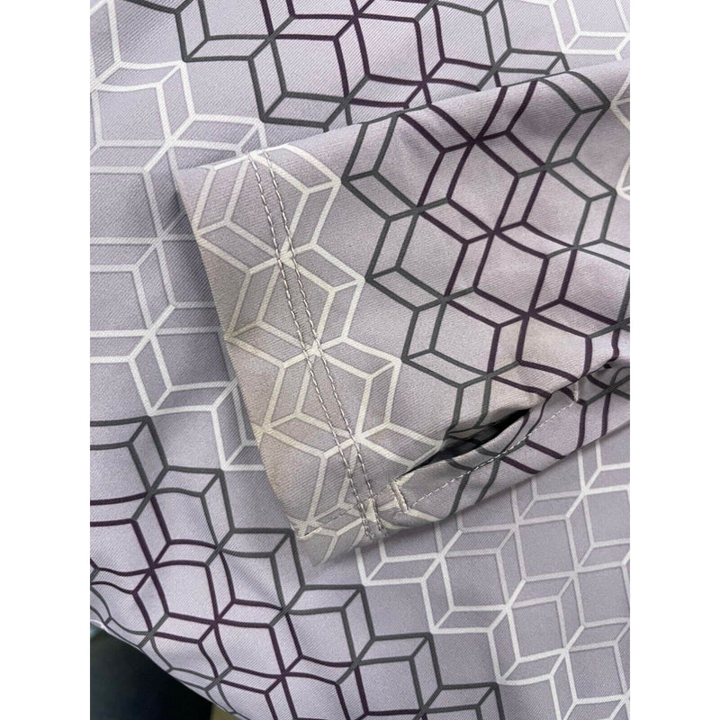 Noble Shirt - Purple Print - L - USED
