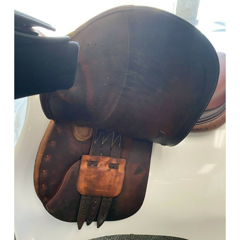 Hermes Saddle, Brown 17.5 Seat/Narrow Tree - USED